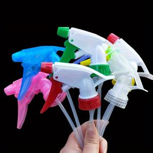 TEMU 5pcs 컬러풀한 휴대용 압력 분사 스프레이 병 - PVC 프리 플라스틱, 헤어 스타일링, 식물 물주기, 청소 및 얼굴 관리에 이상적, 개인용품 액세서리|밝은 스프레이 병|PVC 프리 소재