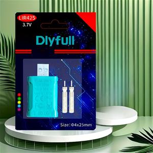 TEMU 2pcs CR425 충전식 배터리 + 충전기 키트 야간 낚시 조명, 빛 스틱, 및 LED 플로트 - 3.7V, 해안 및 내해 사용에 적합한 고광도 레진 낚시 액세서리, 충전식 낚시 조명, 생생한 낚시 액세서리, 내구성 있는 LED 조명