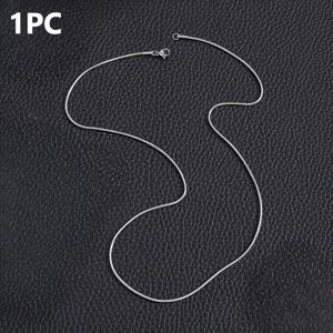 TEMU 그대에게는 316L 스테인레스 스틸으로 만들어진 세련된 1mm 뱀 체인 목걸이 - 남성, 여성, 특별한 기념일을 위한 세련되고 мінім한 디자인, 생일, 기념일, 데이에 이상적인 선물, 생일 액세서리|세련된 체인 디자인|내구성 있는 체인 목걸이