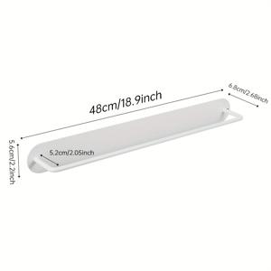 TEMU 1개의 자석으로 공간을 절약하는 슬리퍼 랙 침실 문 거실 기숙사 철 벽걸이 작은 신발 보관함 주최자 화이트