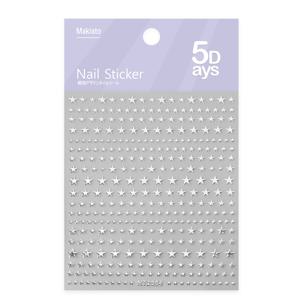 TEMU 별 디자인 네일 스티커, 네일 스타 데칼, 작은 별 스티커 자체 접착식 3D 글리터 골드 실버 화이트 블랙 별 네일 스티커 기하학적 별 스티커 네일 장식에 적합|네일스티커