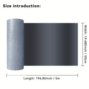 TEMU 헤비듀티 방수 지붕 테이프 - 자외선, 날씨 및 부식에 강함, 50cm x 5m, 블루 폴리에틸렌 테이프로 지붕, 벽 및 파이프용, 물 누출 및 녹을 방지하며 야외 비상 수리, 비상 지붕 수리에 이상적입니다 | 유연한 테이프 | 내후성 소재, 지붕 방수 테이프