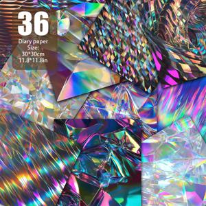 TEMU 36장 홀로그래픽 크래프트 종이 - 11.8