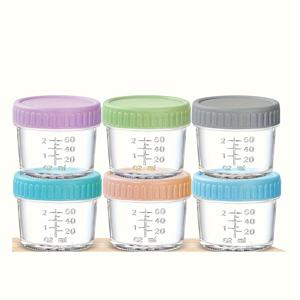 TEMU 6/12개, 120ml/4oz 유리 식품 보관 용기, 재사용 가능, 전자레인지·냉동고 사용 가능, 누수 방지 설계, 남은 음식 보관용, 주방 정리용, 컴팩트 스토리지, 내구성 강한 유리 제품, 냉동실 안전, 전자레인지 안전, 홈쿡 및 바쁜 전문가들을 위한|냉동고|전자레인지|식기세척기