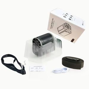 TEMU USB 충전 휴대용 허리 클립 팬, 파워 뱅크, 내장 15000mAh 순전 배터리, 플래시 라이트, 착용 가능한 목걸이 및 허리 벨트 디자인, 4단계 조절 가능한 8500RPM 강력한 바람, 초장기 대기 시간, 야외 작업, 낚시, 여행, 야간 낚시에 이상적|보조배터리|휴대용에어컨|보조배터리20000