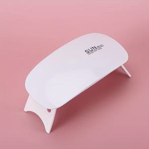 TEMU 1pc SUNmini 휴대용 네일 드라이어 라이트 - 빠른 건조 LED 네일 램프, 보라 빛, USB 전원, 여행, 초보자 및 가정용으로 설계된 컴팩트한 디자인, 자극이 적은 플라스틱, 네일 드라이어 라이트, 초보자 네일 케어, 현대적인 미적 감각, 내구성 있는 플라스틱