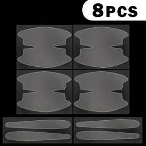 TEMU 8개 자동차 도어 핸들 보호 필름 - 투명 PVC 방수 스크래치 방지 커버, 모든 차량용 쉬운 설치 접착식 필름, 내구성 있는 플라스틱 도어 핸들 보호|방문손잡이