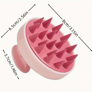TEMU 성인과 아기용 부드러운 실리콘 목욕 브러시 - 향기가 없고, 포름알데히드가 없는, 전기식 마사지 샴푸 브러시, 둥근 및 날카로운 패드가 있는, 이상적인 크리스마스 선물, 헤어 케어 필수품 | 둥근 및 날카로운 패드 | 내구성이 뛰어난 실리콘, 목욕 브러시