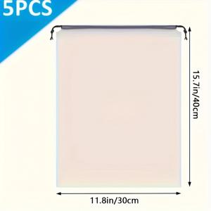 TEMU 5pcs 신발 보관 세트 - 휴대용, 투명한 정리 가방, 쉬운 포장, 반투명 신발 가방, 대형 투명 끈 가방