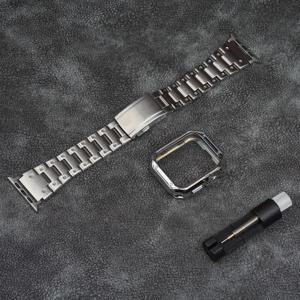TEMU 애플 워치 호환 49mm 46mm 45mm 44mm 42mm 41mm 40mm 38mm 밴드 및 케이스, 스테인리스 스틸 메탈 체인 TPU 커버, 스마트워치 링크 팔찌 스트랩, 아이워치 울트라 울트라2 시리즈 10 6 5 4 3 2 1 SE용 손목밴드|스마트워치