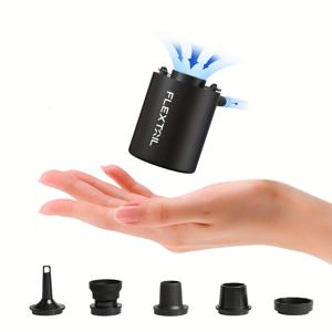 TEMU 2024년형 FLEXTAIL TINY PUMP 휴대용 에어 펌프 4kPa, 빠른 공기 주입 및 배출 기능, 캠핑, 하이킹, 매트리스, 진공백에 적합, 가벼운 무게와 장시간 사용 가능, 다양한 상황에 이상적