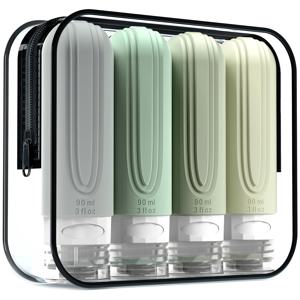 TEMU 여행 액세서리 4pcs 화장품 서브 패키지 여행 스ूट 로션 샴푸 샤워 젤 호스 병 마카론 플립 스queegee 병 여행 스위트 휴대용 서브 패키지 스위트 빈 병 로션 샴푸 호스