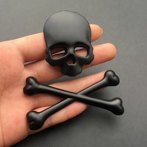 TEMU 자동차 및 오토바이용 3D 메탈 스컬 배지 스티커 엠블럼 - 펜더 및 엔진 커버에 적합, 바이크, 크루저, 보버스, 초퍼에 사용 가능