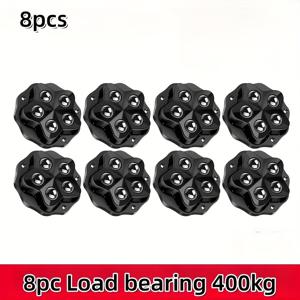 TEMU 4/8pcs 업그레이드된 다섯 개의 비즈 유니버설 휠, 더 강한 부하 용량, 슈퍼 강한 접착제 및 펀치 없는 설치, 360° 회전 가구 캐스터, 커피 테이블/베드 사이드 테이블/티비 캐비닛 모바일 휠|침대협탁|티테이블
