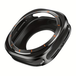 TEMU 1개 삼성 7/8 울트라 47mm 하드 PC 프레임 보호 커버 - 충격 방지 스크래치 방지 케이스, 메탈 클립, 텍스처 그립 & 정밀 컷아웃, 스마트워치 액세서리, 세련된 디자인, 튼튼한 구조, 버퍼 프로텍터, 활동적인 라이프스타일을 위한 현대적 보호