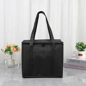 TEMU 1pc 초대형 보온 보냉 가방 - 다용도 및 접이식, 여러 구획이 있는 블랙 메쉬 디자인, 야외 캠핑, 피크닉, 해변 및 하이킹 여행, 피크닉 필수품, 안전한 지퍼 클로저, 내구성 있는 보온 기능