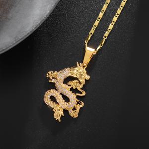 TEMU 1pc 아름다운 인공 지르코니아 중국 12별자리 신호 용 펜던트 목걸이 여성용, 부호 보호자, 보석 선물, 구리, , 우아한, 지르코니아 , 일상적인 기회, 파티 기회, 봄 축제