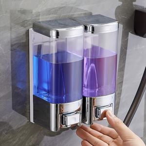 TEMU ABS 소재 호텔 스타일 푸시형 비누 디스펜서 500ml, 욕실·주방·샤워룸용 편리하고 시간 절약형 비누통