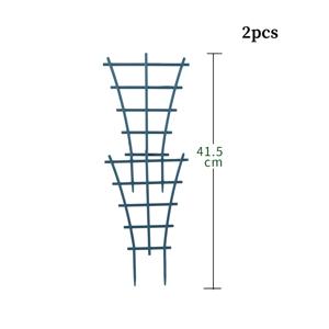 TEMU 2pcs 블랙 플라스틱 식물 트리리스 레더 - 쌓을 수 있음, 내구성, 수경식물에 이상적, 실내/실외 사용, 장미, 라벤더 등에 완벽, 실내 식물 지원 | 현대식 식물 홀더 | 내구성 있는 플라스틱