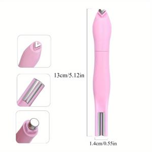TEMU 1개 3-in-1 캣아이 젤 폴리쉬 매그네틱 스틱 도구 - 하트 & 문 패턴 디자인, 배터리 불필요, 핑크/그린/블루, 내구성 플라스틱 & 자석, 무취 네일 아트 액세서리, 메탈릭 마감, 캣아이 효과