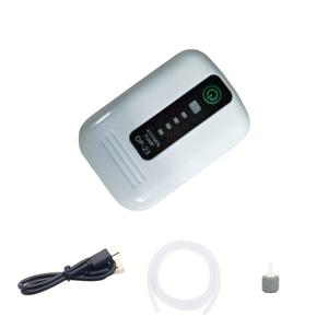 TEMU 리튬 배터리로 구동되는 휴대용 수족관 공기 펌프 및 산소 펌프, 야외 낚시용 USB 충전식 어항 버블 에어레이터