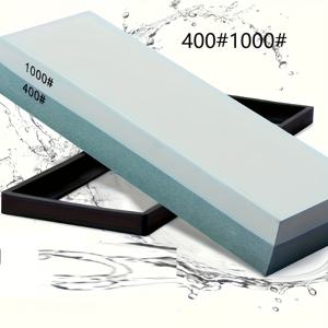 TEMU 전문가용 칼갈이 세트, 듀얼 그릿 400#/1000#, 3000#/1000#, 3000#/8000# 연마석 포함, 칼날 갈기 도구