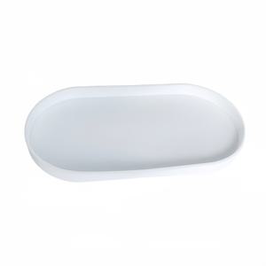 TEMU 1pc 실리콘 오발 트레이 - 귀걸이, 반지 및 목걸이를 위한 휴대용 경량 미니 보관 용기 | 침실 화장대, 보석 디스플레이 및 장식 액세서리 보관, 보석 정리함, 현대적인 디자인, 부드러운 표면|링귀걸이