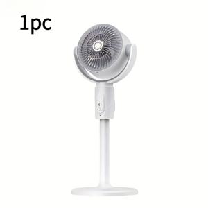TEMU 조절 가능한 높낮이 팬, 내장 아로마 박스, 모기 방지 기능, 5단 속도 조절, Type-C 충전 포트, 리튬 배터리 전원 공급, 리모컨, 에어 서클레이션 장치, USB 충전 포트가 있는 현대형 선풍기|USB|USB|서큘레이터선풍기