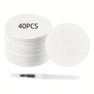 TEMU 10/40개 3D 스폰지 드로잉 보드 종이 - DIY 프로젝트 및 창의적인 디자인을 위한 텍스처화된 흰색 아트 캔버스 - 완벽한 선물 아이디어, 아트 용품 | 텍스처화된 종이 | 부드러운 마감
