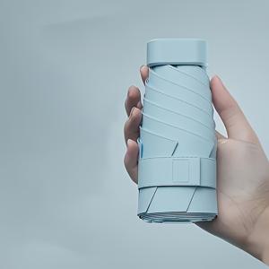 TEMU 7가지 색상, 일본 독점 초경량 접이식 우산, 6살라이트 & 내열성 UPF50+, 컴팩트 여행용 디자인 및 휴대 파우치 포함, 완벽한 어머니날 선물|파우치