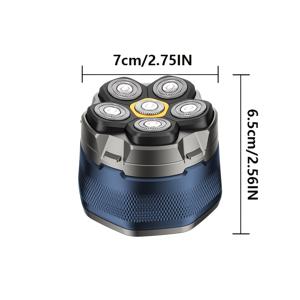 TEMU 새 세대 듀얼 헤드 면도기, 회전식 전동 면도기, 컴팩트하고 편안함, 1400mAh 배터리, USB 충전, 무선 사용, 아빠 선물용 기프트 박스 포장, 남편 선물, 아버지의 날 선물