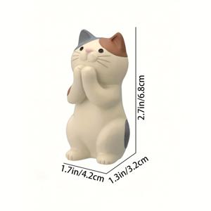 TEMU 1개 귀여운 고양이 모양 안경 홀더, ABS 레진 소재, 책상 및 홈 데코용, 사무실 장식으로 완벽한 선물, 발렌타인데이 선물, 졸업 시즌 기념품, 결혼기념일 선물