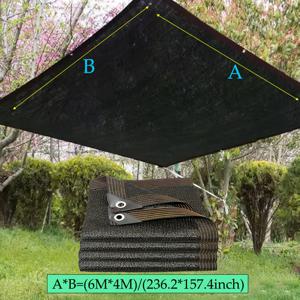 TEMU 1개 6M X 4M 선샤인 천, 검은색 노란색 초록 선샤인 넷 천막, 정원 테라스 온실 수영장 선샤인, 캠핑 야외 가제보스 잔디 선샤인 보호, 소형 동물 식물에 적합, 설치가 쉬운 선샤인 넷