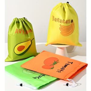 TEMU 4pcs 신선한 보호용 끈 보관 가방, 재사용 가능한 바나나, 토마토, 샐러드 가방, , 주방, 사무실, 침실 정리, 가정 정리용 오픈 스토리지 박스