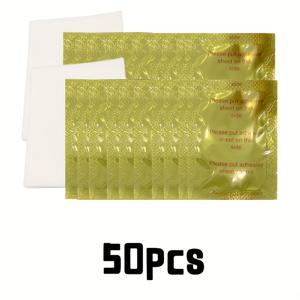TEMU 50/100팩 생강 발 패치 - 직조되지 않은 깊은 클렌징 각질 제거 패드, 릴랙세이션 & 혈액 순환 개선을 위한 비도금 귀금속 디자인, 발렌타인데이, 어머니날 및 마르디 그라 선물용, 홈 페디큐어, 휴가 스타일 포장, 천연 성분 패치