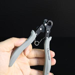 TEMU 1.5mm/2.25mm/3mm 원형 코끼리 가위 귀걸이, DIY 보석 만들기 및 비즈 - 내구성 있는 탄소강 와이어 랩핑 도구, 조정 가능한 노란색 손잡이, 2.5mm 루프 디자인, 팔찌, 펜던트 및 더 많은 보석 만들기 용품, 공예 도구, 세련된 금속 마감, 튼튼한 구조|귀걸이|팔찌