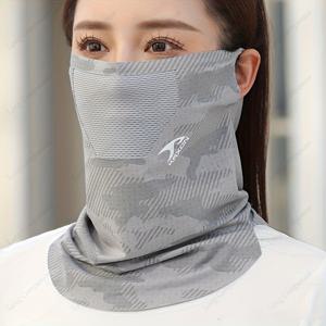 TEMU 1pc 남녀공용 여름 목 가이터 - 통기성, 신축성, 무조건 얼굴 마스크 사이클링 및 야외 스포츠, 범용 헤드기어 | 스타일리시 목 가이터 | 편안한 핏|마스크|스카프