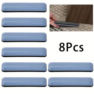 TEMU 8pcs 내구성 있는 PTFE 가구 슬라이더, 16x75mm 자체 접착형 비 squeaky 패드, 바닥 보호 매트, 중량 가구 및 의자 다리 보호자, 카펫 및 하드 바닥에 적합