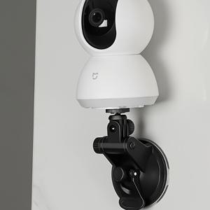 TEMU 드릴 없는 흡착 컵 마운트 보안 카메라용 - Xiaomi/Ezviz/Imou 카메라 호환, 벽걸이 강력 접착 브래킷 조절 가능 각도, 임대인 및 홈 오피스 유리 표면 설치 (블랙), 드릴 필요 없음, 슬림한 카메라 홀더, 금속 조정 기능, 컴팩트 디자인, 내구성 있는 구조, DIY 설치|홈캠
