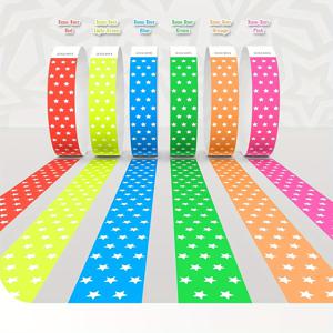 TEMU 100개의 빛나는 밤을 위한 종이 팔찌 - 콘서트, 축제, 크리스마스, 할로윈, 결혼식에 적합한 네온 플루오레스센트 파티 팔찌 | 무거운 비닐 보안 팔찌가 아닌 경계를 위한 경량 비닐 보안 팔찌!