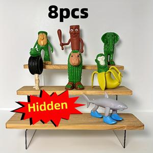 TEMU 8pcs 1 세트 이탈리아 뇌회로 플라스틱 장난감 인형 통통 통통 사후 트랄라라 트랄라라 장식 조각, 데스크탑 장식품, 할로윈, 크리스마스, 생일 선물
