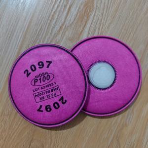 TEMU 고효율 오일 연기 필터링, 내구성 있는 플라스틱 구조, 2097 & 6200/7502 호환 가능, 핑크색 용접 안전용 P100 활성탄 마스크 필터