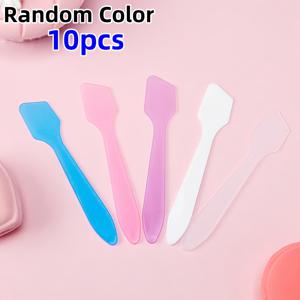 TEMU 10개 PP 크림 스패출러, 페이셜 마스크 및 아이 크림 스크류 스틱, 스킨케어용 화장품 크림 스푼