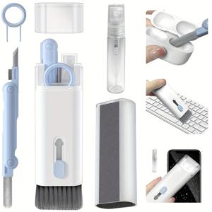 TEMU 3-in-1 전자 제품 청소 키트, 다용도 펜 포함 - AirPods Pro, 키보드, 노트북, 휴대폰 및 PC 모니터에 적합 - 파란색, 에어팟 클리너