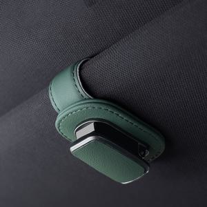 TEMU 1개, 고품질 인조 가죽 자동차 썬 바이저 클립, 견고한 안경 홀더, 자동차 인테리어용, 범용, 대시보드 및 콘솔 보관함용 선 셰이드 액세서리|선글라스|차량햇빛가리개|악세사리