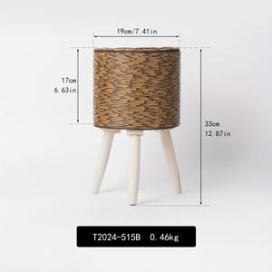 TEMU 실내 식물 화분, 홈 가드닝 도구, 플라스틱 라탄 장식용 꽃병 홀더, 창의적인 실내 데스크탑 장식