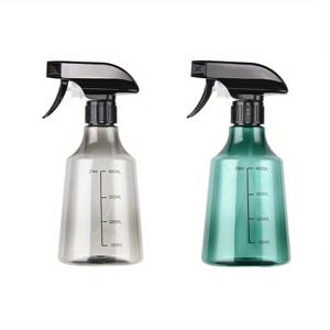 TEMU 2개 500ml PET 플라스틱 스프레이 병, 16oz - 미세 연기 손잡이 펌프 스프레이어, 피부 관리, 알코올 살균제, 정원 물 주입 및 청소 - 내구성, PVC-free, 측정치 포함, 스프레이 병