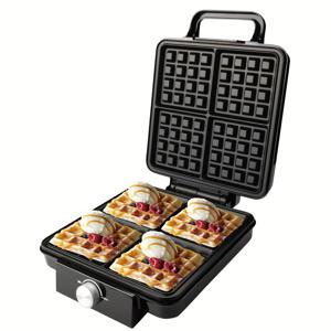 TEMU 1개 닐바 벨기에 와플 메이커 - 내구성 강한 논스틱 코팅, 빠른 가열 (1450W), 컴팩트 디자인, 가정용 및 레스토랑용, 아침 식사용 - 쉬운 세척 가능, 완벽한 와플 & 팬케이크 & 쿠키 제작 - 베이커스에게 이상적인 선물