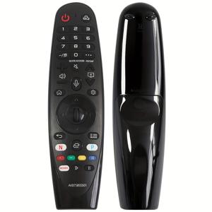 TEMU 2017년형, 모든 LG TV 모델에 사용 가능한 범용 리모컨, 간편한 디자인, 배터리 구동, 적외선 센서, 음성 기능 없음, 단일 기기 지원, 레이저 없음, 작동 전압 ≤36V