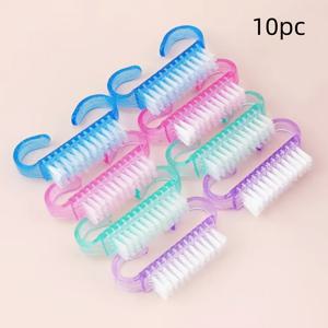 TEMU 10개의 손톱 청소 브러시, 작은 코 브러시, 손톱 청소용으로 특별히 디자인된 브러시, 손, 발, 손톱에서 먼지 제거용 도구